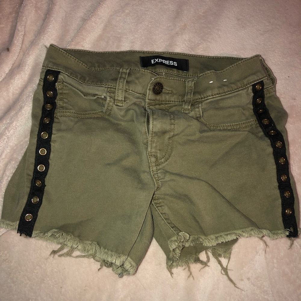 Express Army Green Women's Shorts